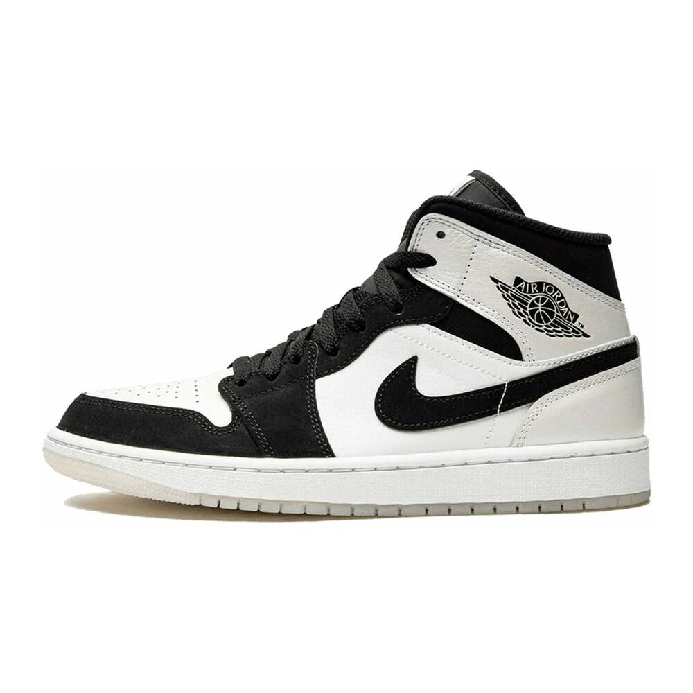 Air Jordan 1 Mid Diamond Shorts Snaekrs White 2 Air Jordan 1 Mid Diamond Shorts Snaekrs White - Bilde 2
