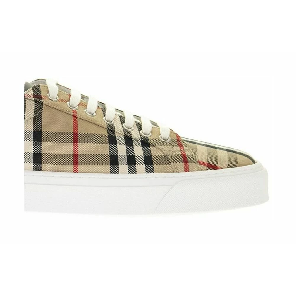 Burberry Vintage Check And Leather Sneakers Beige 2 Burberry Vintage Check And Leather Sneakers Beige - Bilde 2