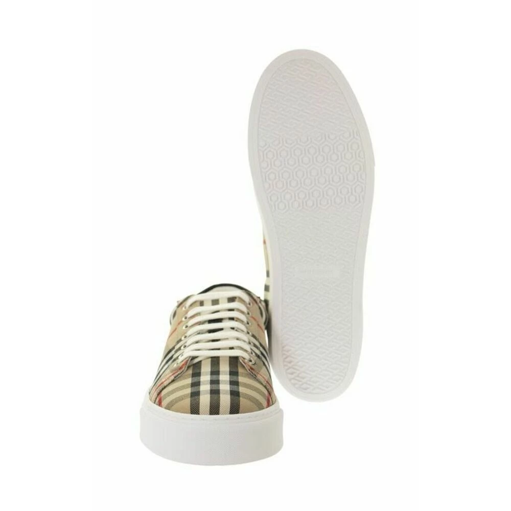 Burberry Vintage Check And Leather Sneakers Beige 7 Burberry Vintage Check And Leather Sneakers Beige - Bilde 7