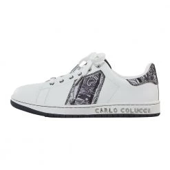 Carlo Colucci Strick Sneakers White -Tilbud miinto Butikk unnamed file 10542