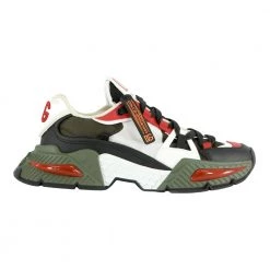 Dolce & Gabbana Airmaster Panelled Low-Top Sneakers Green