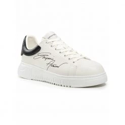 Emporio Armani Leather Sneakers White -Tilbud miinto Butikk unnamed file 10880