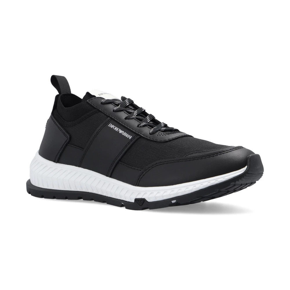 Emporio Armani Logo-patched Sneakers Black 5 Emporio Armani Logo-patched Sneakers Black - Bilde 5