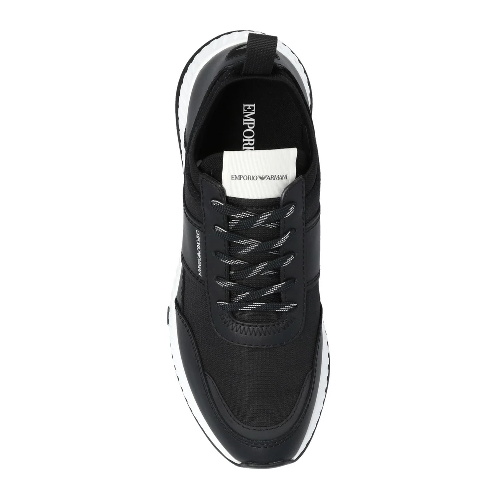 Emporio Armani Logo-patched Sneakers Black 6 Emporio Armani Logo-patched Sneakers Black - Bilde 6