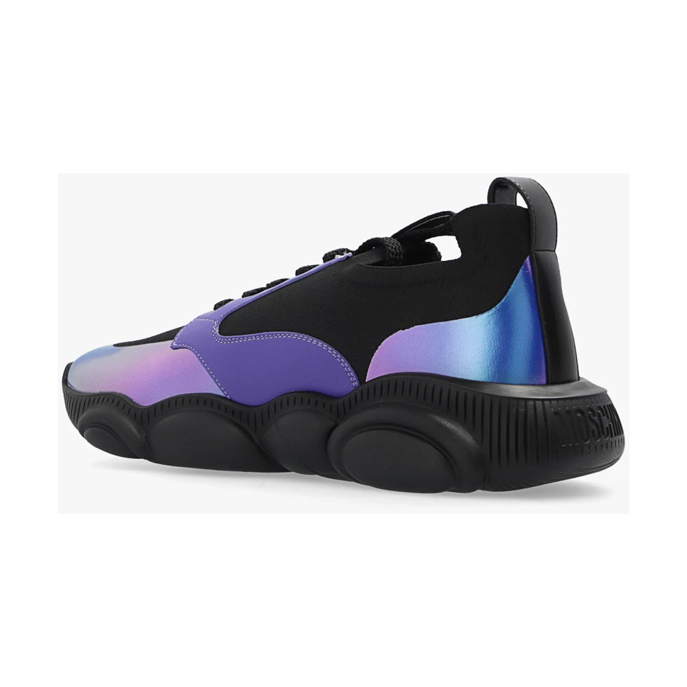 Moschino Holographic Sneakers Purple 1 Moschino Holographic Sneakers Purple