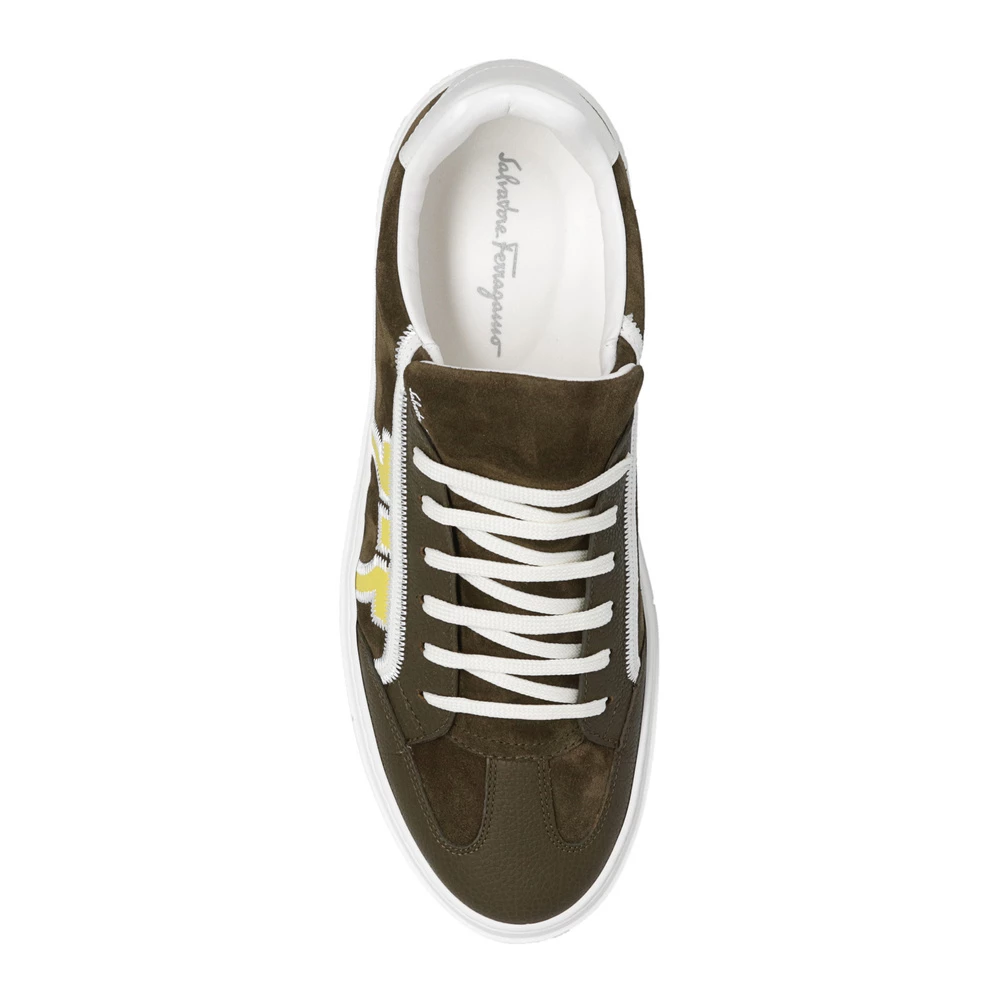 Salvatore Ferragamo Borg Sneakers Green 3 Salvatore Ferragamo Borg Sneakers Green - Bilde 3