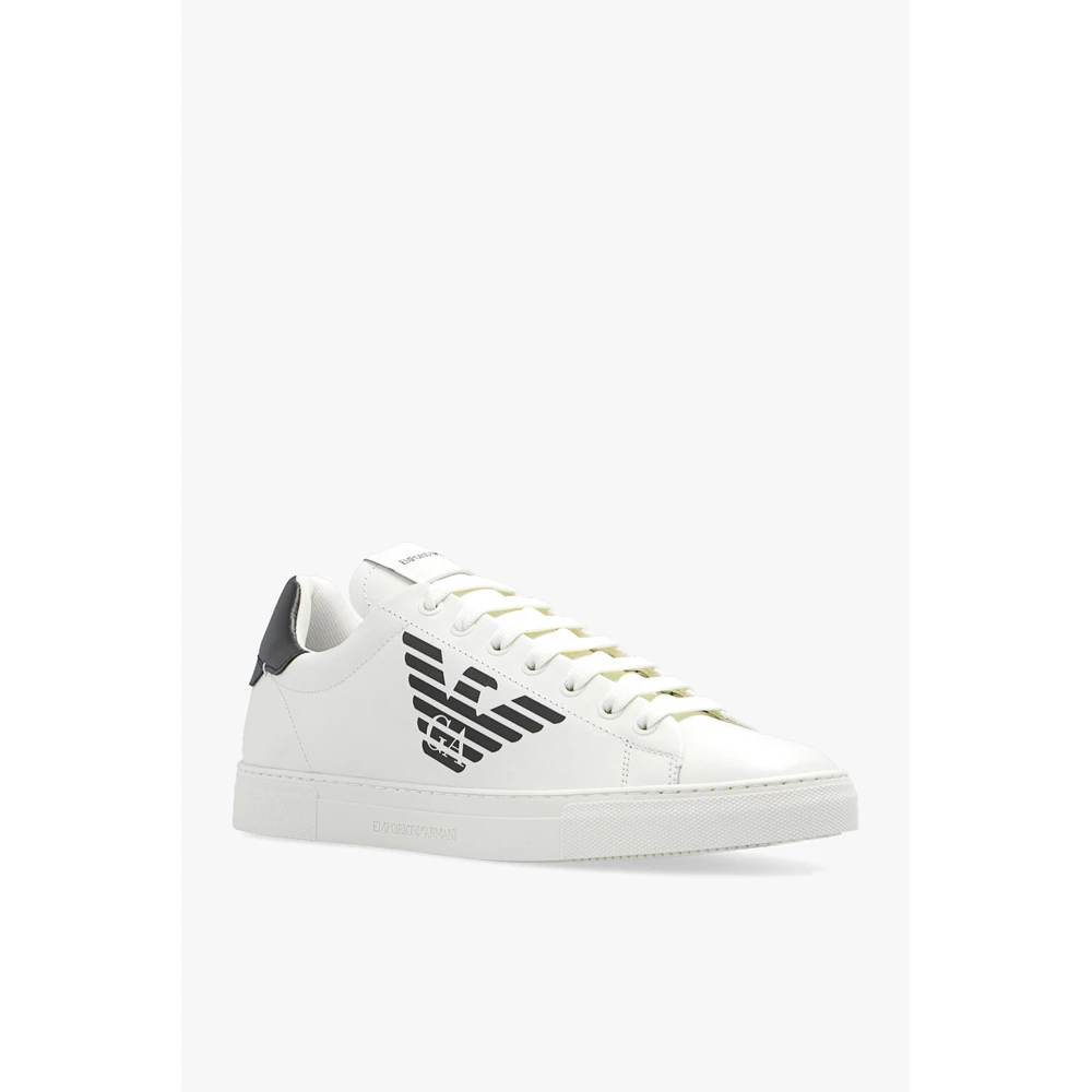 Emporio Armani Sneakers With Logo White 2 Emporio Armani Sneakers With Logo White - Bilde 2