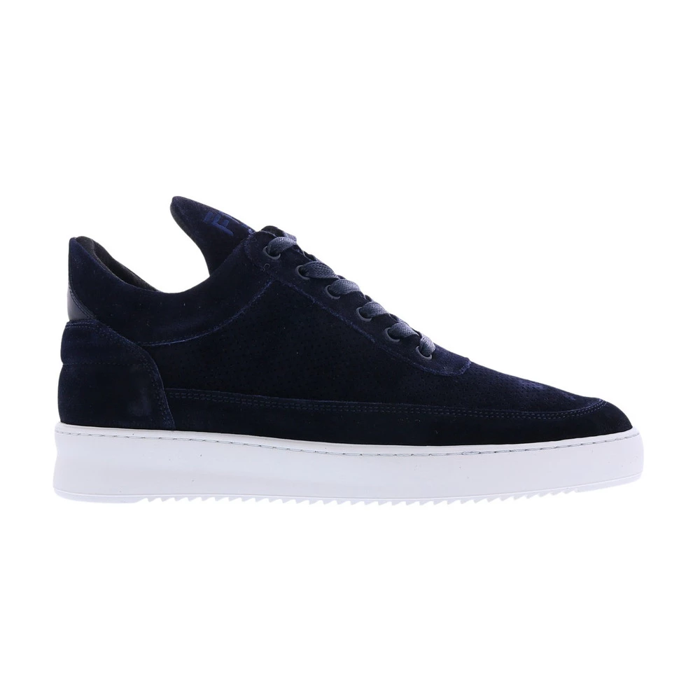 Filling Pieces Low Top Perforated Sneakers Blue 4 Filling Pieces Low Top Perforated Sneakers Blue - Bilde 4