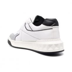 Valentino Garavani One Stud Low-Top Nappa Sneakers White