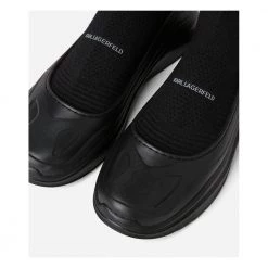 Karl Lagerfeld Chase Knit Sock Boot Black