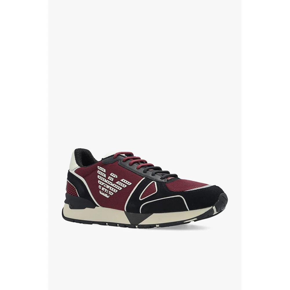 Emporio Armani Sneakers With Logo Red 3 Emporio Armani Sneakers With Logo Red - Bilde 3
