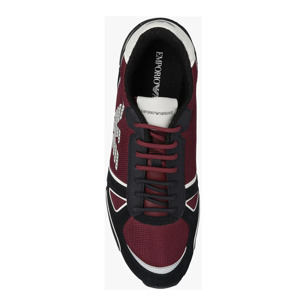 Emporio Armani Sneakers With Logo Red 4 Emporio Armani Sneakers With Logo Red - Bilde 4