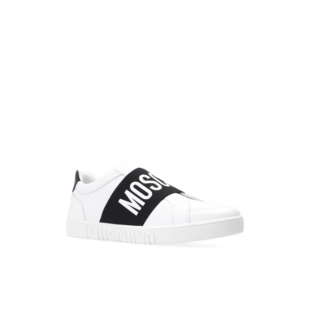 Moschino Branded Sneakers White 3 Moschino Branded Sneakers White - Bilde 3