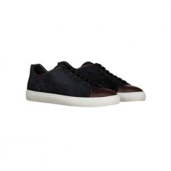 Paul & Shark Marine Paul Shark Suede And Leather Sneakers Sko Blue