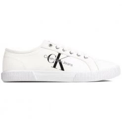 Calvin Klein Jeans Recycled Canvas Trainers White