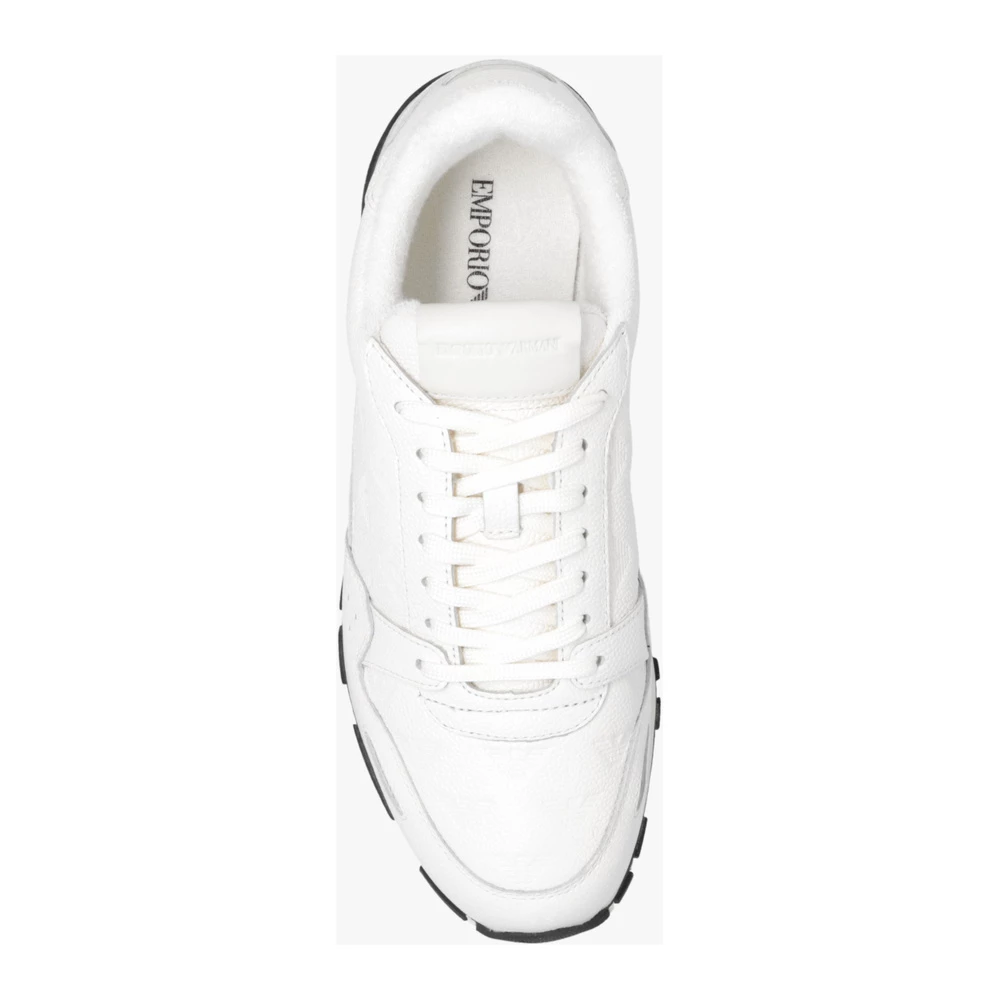 Emporio Armani Leather Sneakers Beige 2 Emporio Armani Leather Sneakers Beige - Bilde 2