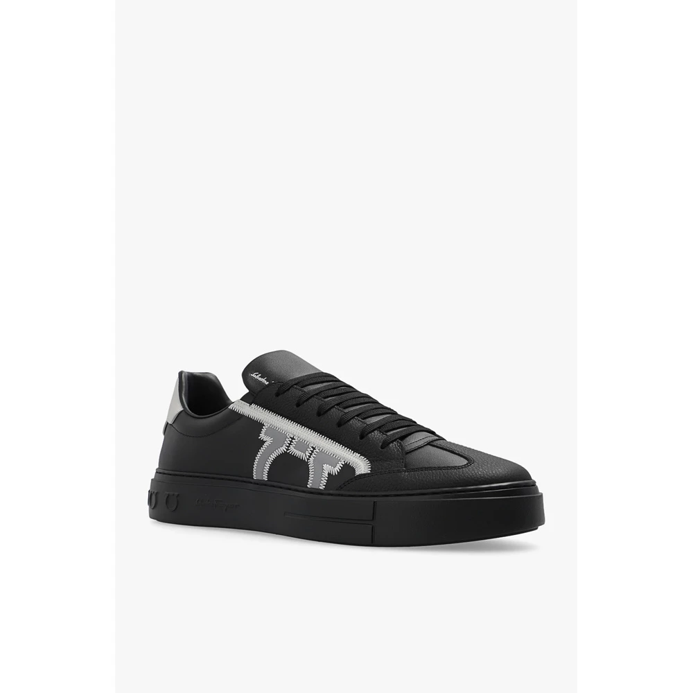 Salvatore Ferragamo Borg Sneakers Black 4 Salvatore Ferragamo Borg Sneakers Black - Bilde 4