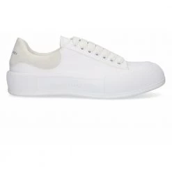 Alexander McQueen Deck Lace-up Plimsoll Sneakers White