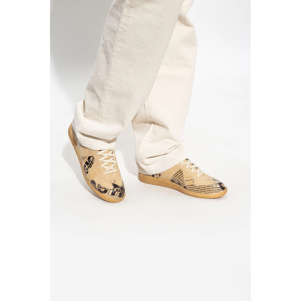 Maison Margiela Sneakers With Logo Beige 4 Maison Margiela Sneakers With Logo Beige - Bilde 4