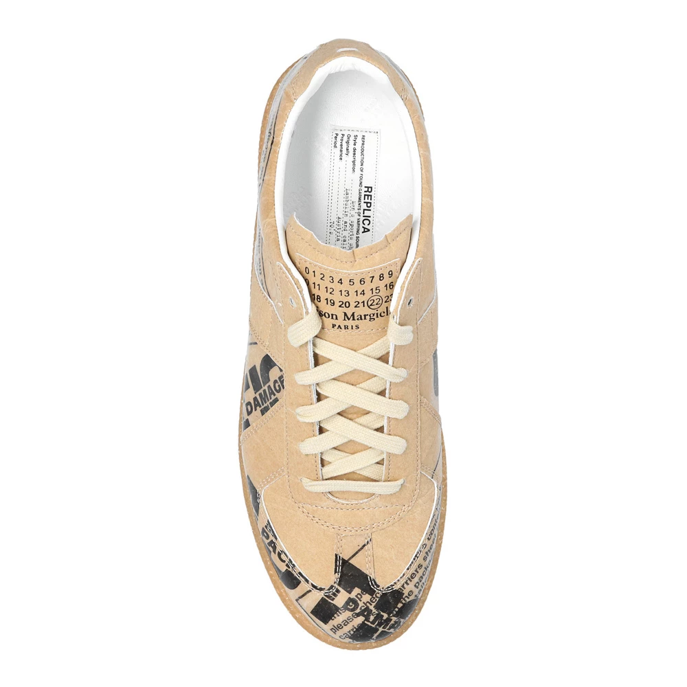 Maison Margiela Sneakers With Logo Beige 5 Maison Margiela Sneakers With Logo Beige - Bilde 5