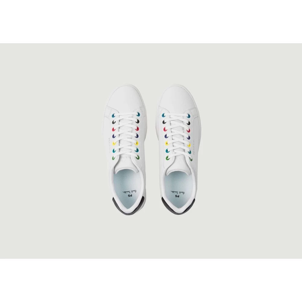 PS By Paul Smith Rex Sneakers With Multicolored Eyelets White 4 PS By Paul Smith Rex Sneakers With Multicolored Eyelets White - Bilde 4