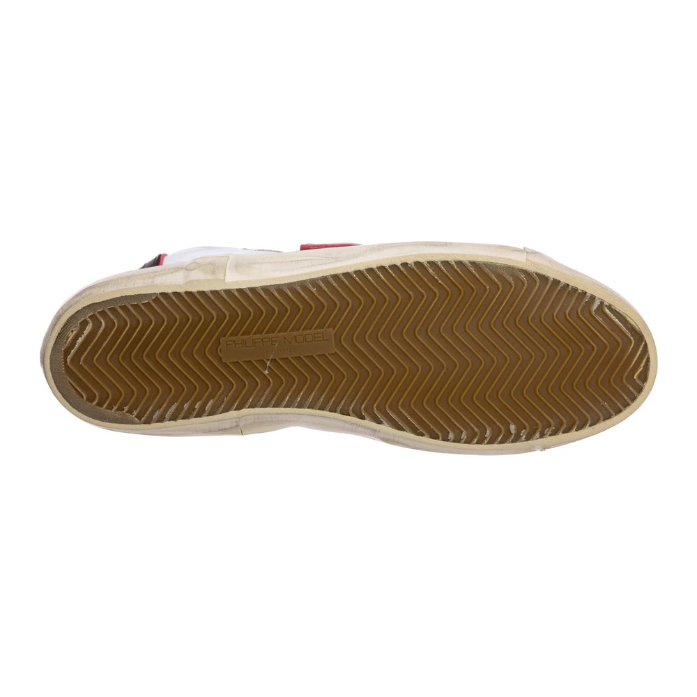 Philippe Model Mens High Top Leather Sneakers Prsx White 2 Philippe Model Mens High Top Leather Sneakers Prsx White - Bilde 2