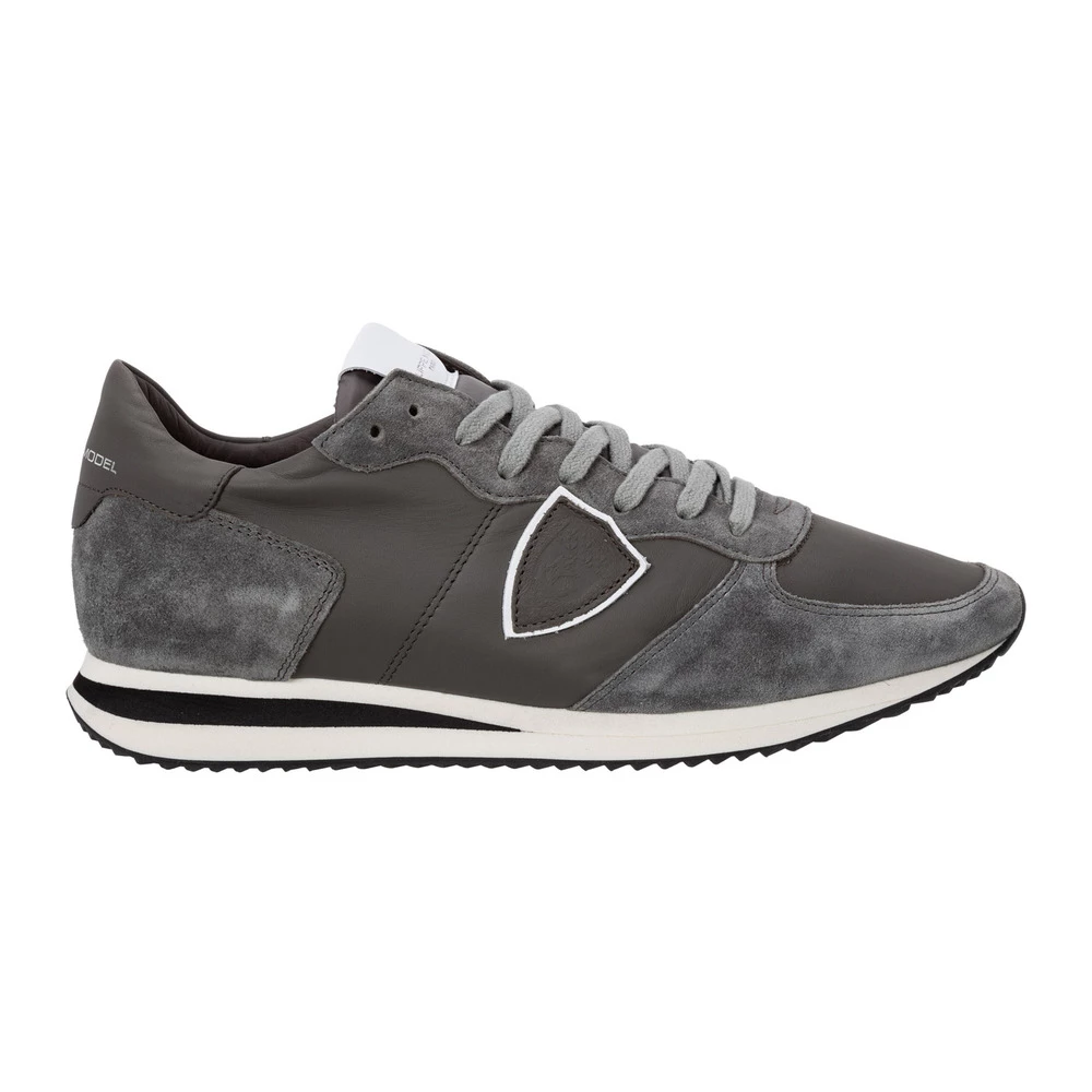 Philippe Model Mens Suede Sneakers Trpx Gray 2 Philippe Model Mens Suede Sneakers Trpx Gray - Bilde 2