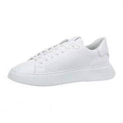 Philippe Model Mens Leather Sneakers Temple White