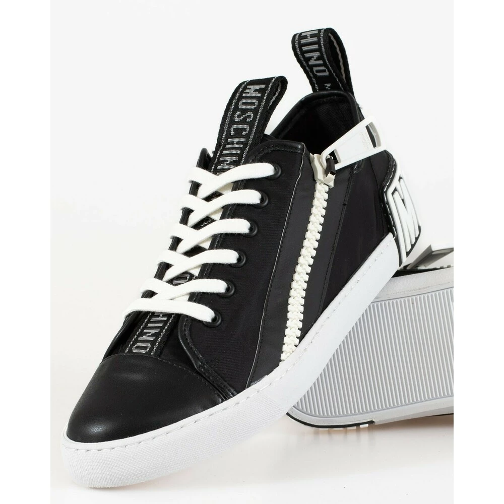 Moschino Sneakers Recycle Black 3 Moschino Sneakers Recycle Black - Bilde 3