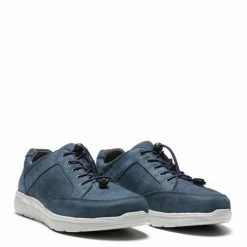 Mørkeblå New Feet Fritidssko Med Elastisk Snøring Fritidssko Blue