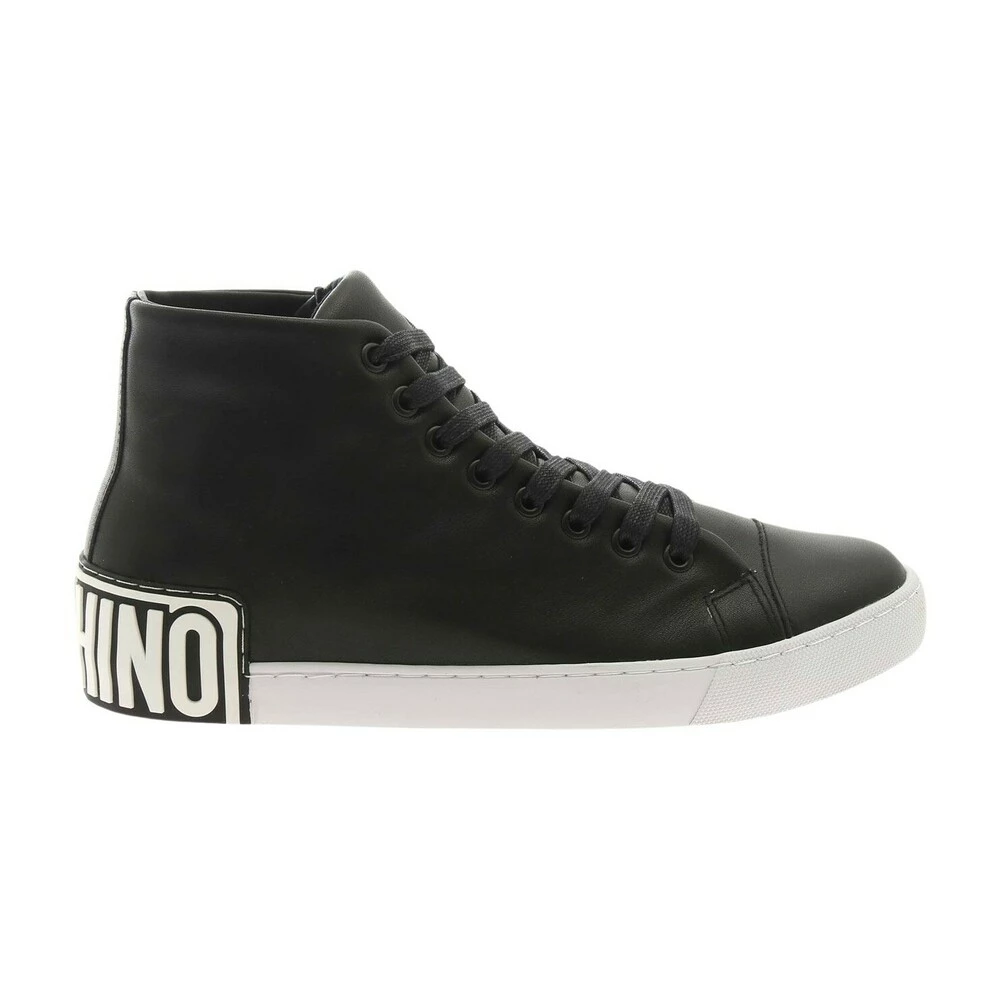 Moschino High Sneakers Black 4 Moschino High Sneakers Black - Bilde 4