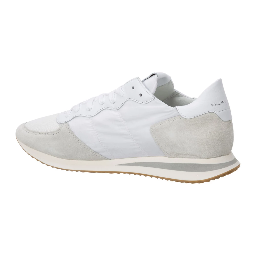 Philippe Model Mens Suede Sneakers Trpx White 1 Philippe Model Mens Suede Sneakers Trpx White