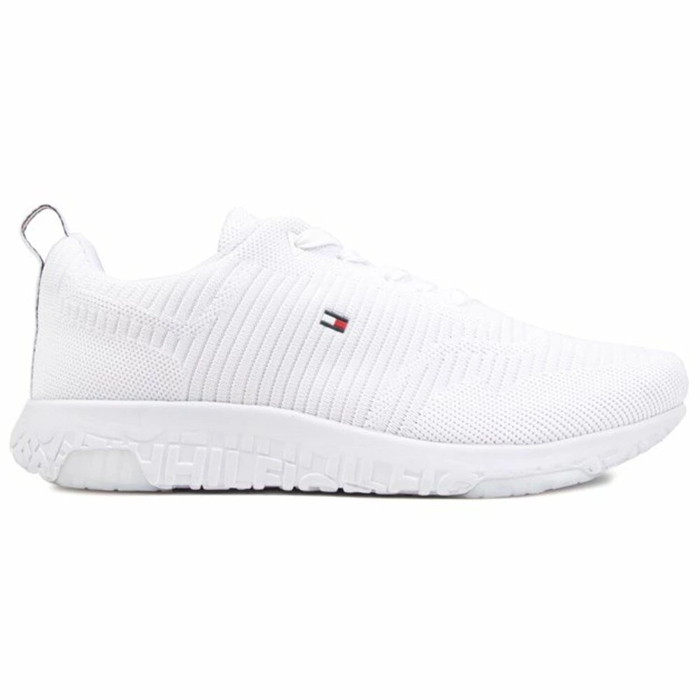 Tommy Hilfiger Corporate Knit Trainers White 2 Tommy Hilfiger Corporate Knit Trainers White - Bilde 2