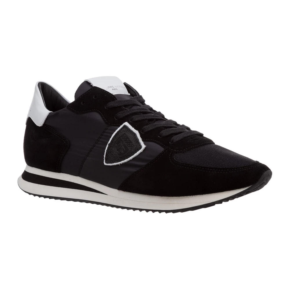 Philippe Model Mens Suede Sneakers Trpx Black 1 Philippe Model Mens Suede Sneakers Trpx Black
